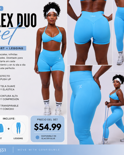 Flex Duo Set
Incluye: Short + Legging